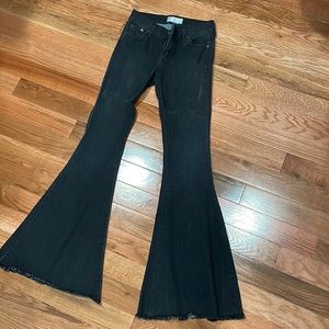 Free people black bell bottom jeans